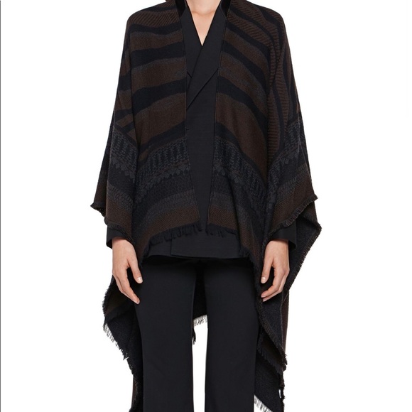 Roberto Cavalli poncho jacket shawl scarf sweater - Picture 3 of 8